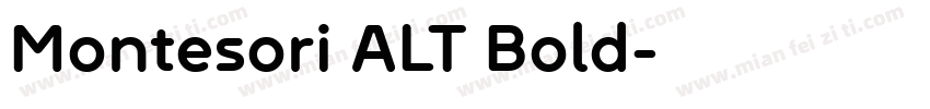 Montesori ALT Bold字体转换